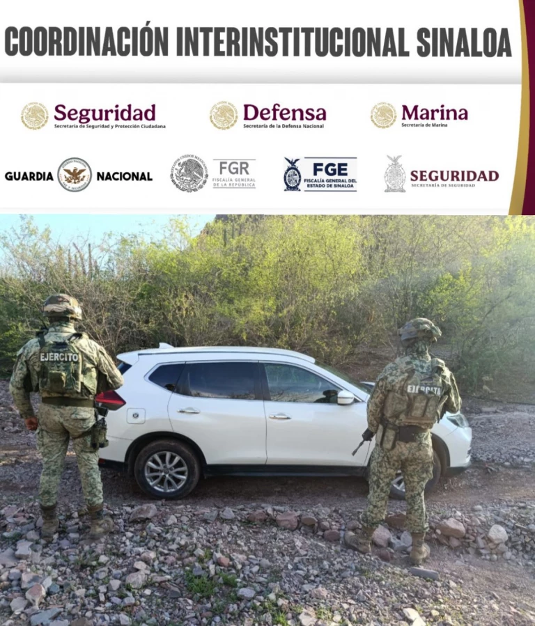 Localizan camioneta robada y municiones