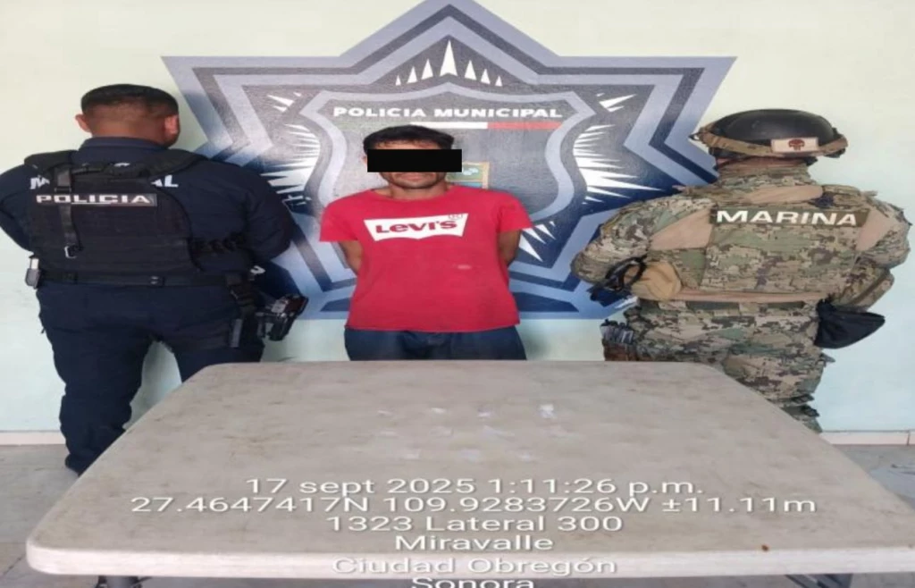 Cae presunto narcomenudista en la colonia Sochiloa durante operativo de vigilancia