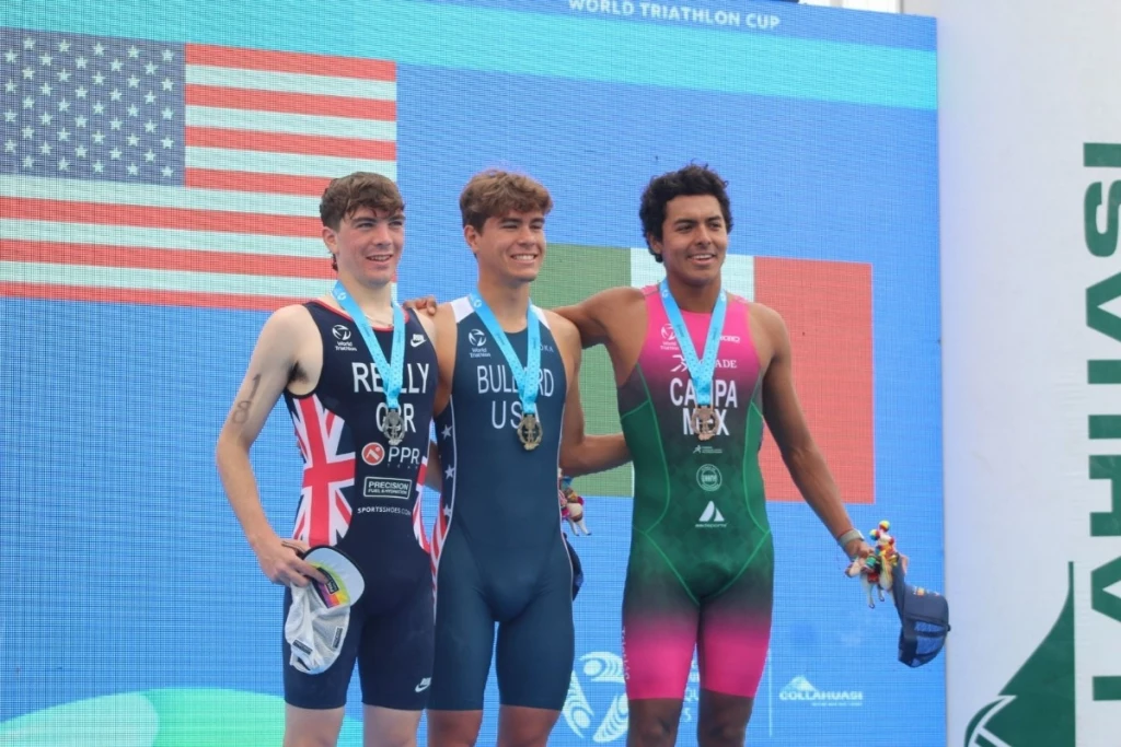 Dylan Campa se cuelga el bronce en la copa premium de triatlón en chile
