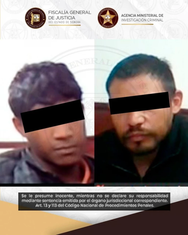 Judicializan a dos hombres por robo violento a repartidor en Nogales