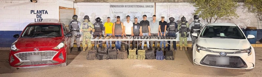 Tras un reporte el Grupo Interinstitucional detiene en Valle Alto a nueve personas