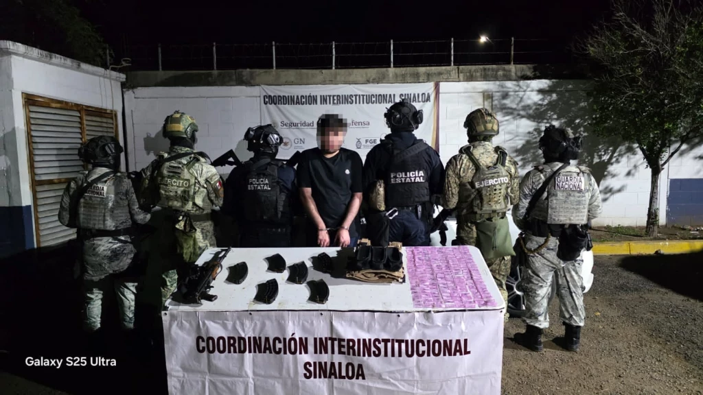 El Grupo Interinstitucional detuvo a un civil en Culiacán 