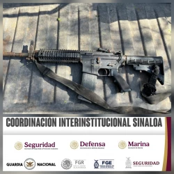 Aseguran arma larga en Culiacán