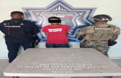 Cae presunto narcomenudista en la colonia Sochiloa durante operativo de vigilancia