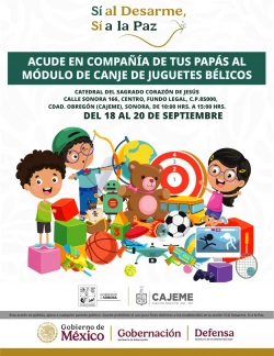 Extienden fechas del programa “Sí al Desarme, Sí a la Paz” en Cajeme