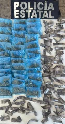 Policía Estatal asegura más de 200 dosis de narcótico en Hermosillo