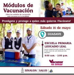La Secretaría de Salud habilitará puntos de vacunación en distintas localidades de Sinaloa