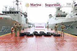 Marina asegura más de 800 Kilos de presunta Cocaína