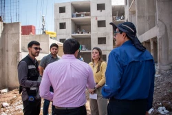 Supervisan avances de Viviendas del Bienestar en Hacienda del Valle, Culiacán