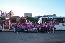 Caravana por la Vida reúne a cientos en lucha contra el cáncer de mama en Ciudad Obregón