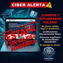 Alertan sobre estafas con falsos diplomados y certificaciones internacionales en línea